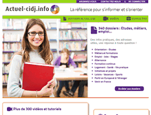 Tablet Screenshot of fiches.actuel-cidj.info